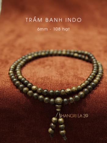 Trầm Tự Nhiên BANH INDO 6mm 108 hạt