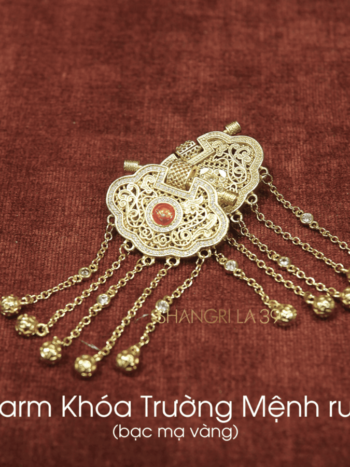 charm Khóa Trường Mệnh ruby