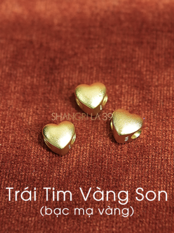 charm Trái Tim Vàng Son