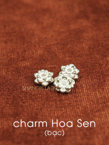 charm Hoa Sen Bạc