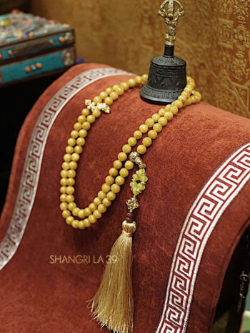 Chuỗi san hô vàng bóng + set Hồ Lô Vàng, Combo chuông chùy